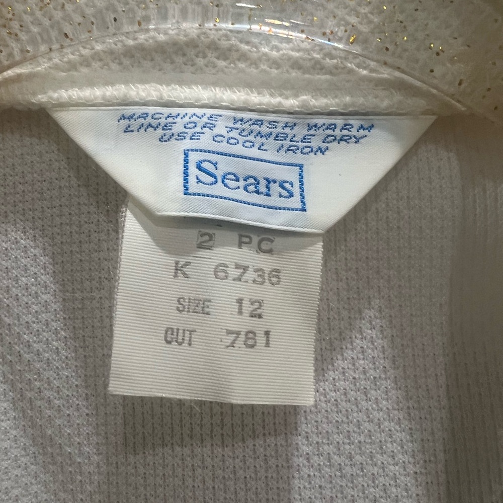 Sears Mid Mod Red And White Dress w/Matching Jacket VTG Retro Sz 12 Movie Prop - Picture 6 of 8